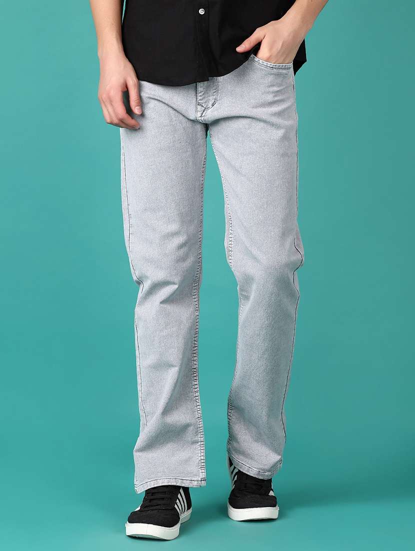 men mid rise plain jeans - 21561364 - Standard Image - 1