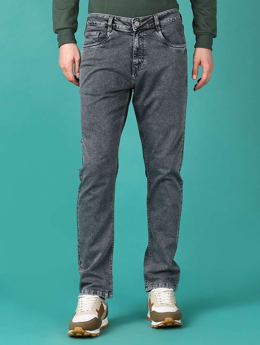 grey cotton jeans - 21561451 -  Zoom Image - 0
