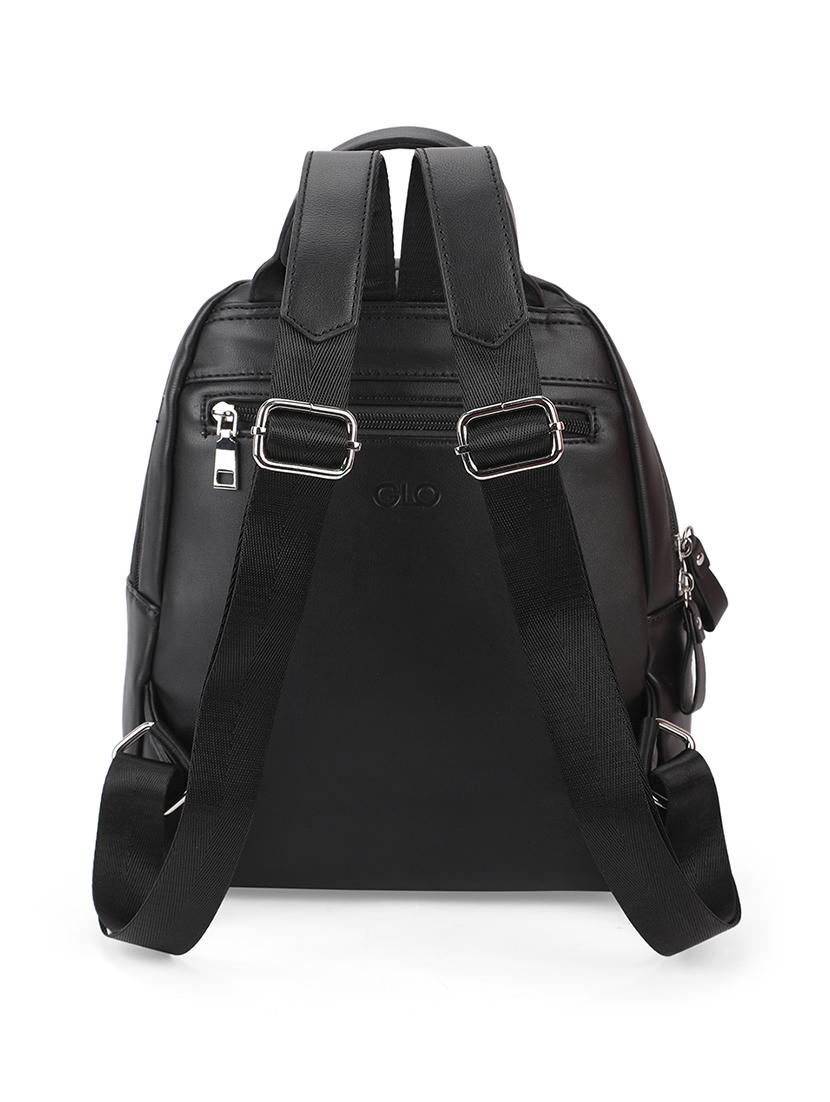 solid black textured backpack - 21562329 -  Standard Image - 1