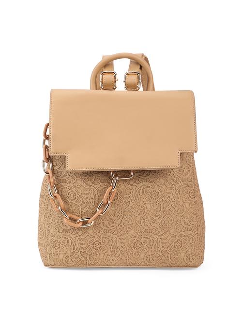 beige textured backpack - 21562331 -  Standard Image - 0
