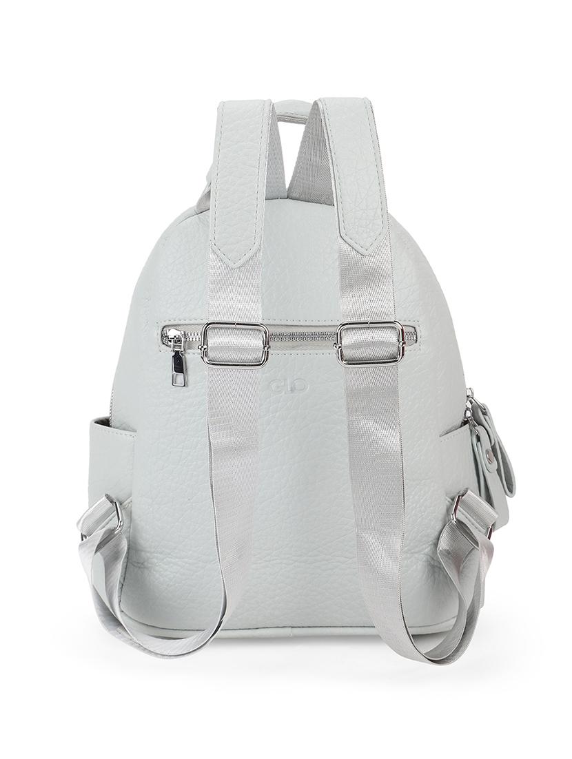 solid blue leatherette bagpack - 21562332 -  Standard Image - 1