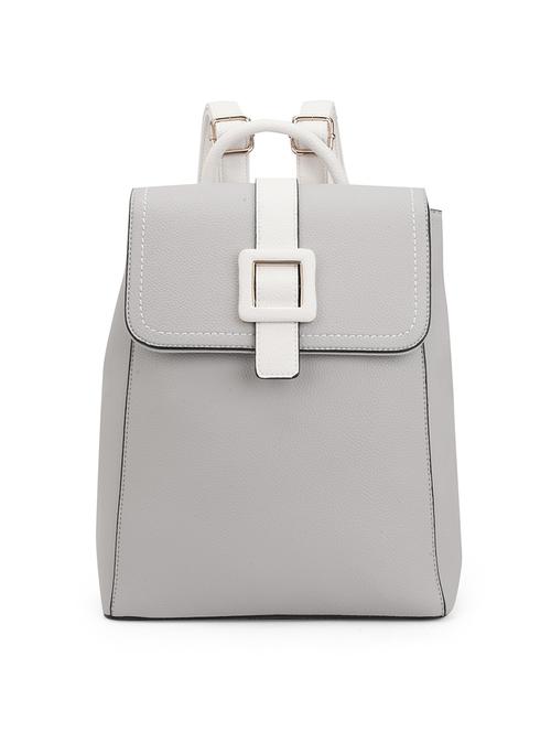 solid grey textured backpack - 21562333 - Standard Image - 0