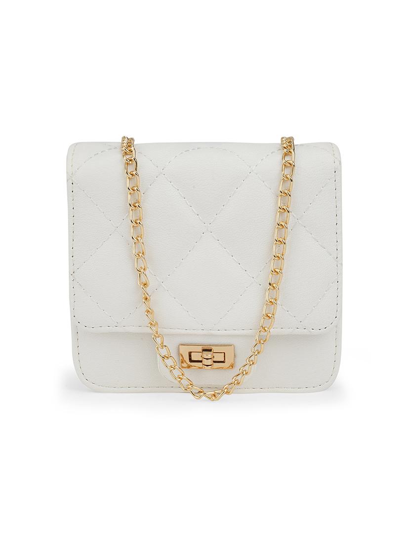 white leatherette (pu) sling bag - 21562358 - Zoom Image - 0