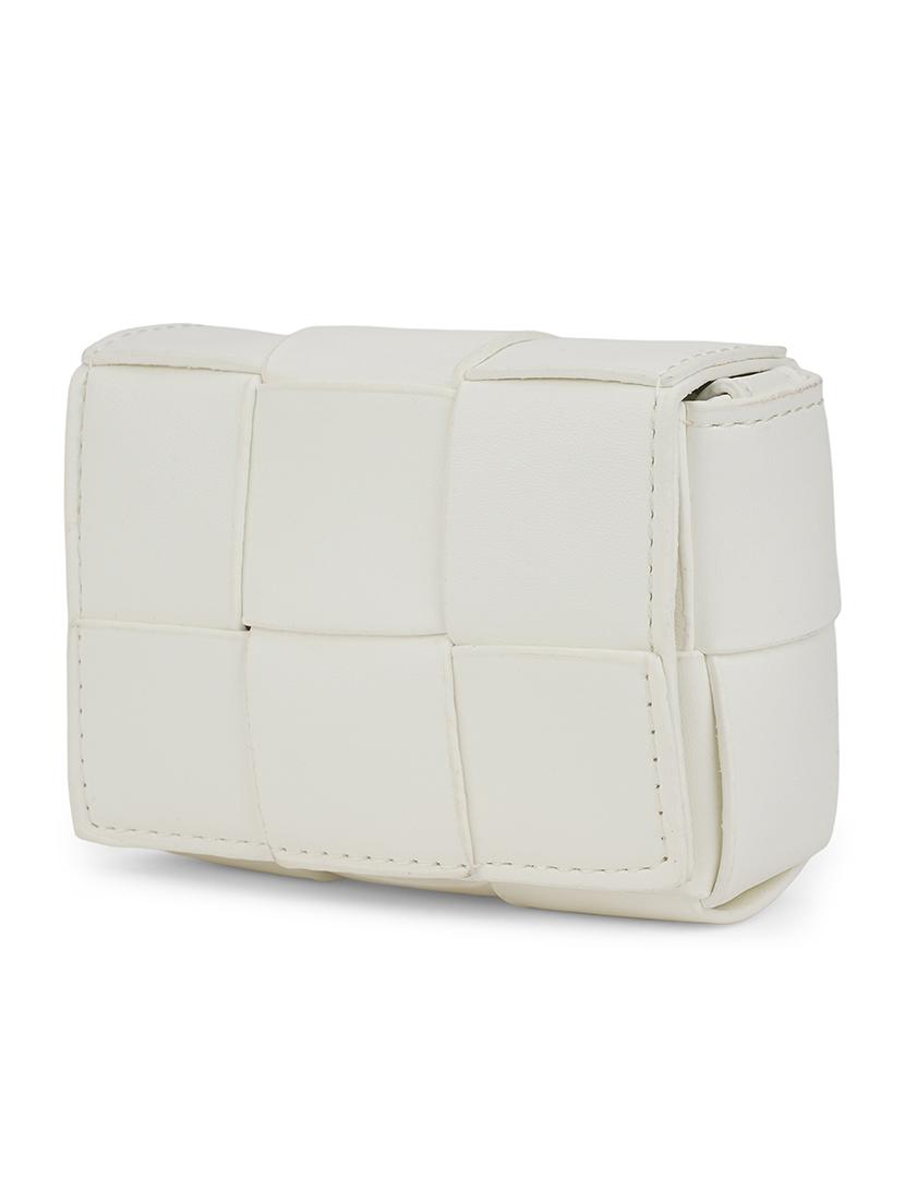 white leatherette (pu) sling bag - 21562361 - Standard Image - 1