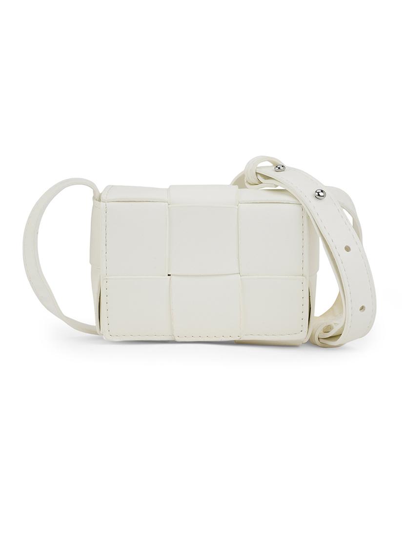 white leatherette (pu) sling bag - 21562361 - Standard Image - 4