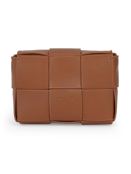 tan leatherette (pu) sling bag - 21562362 -  Standard Image - 0