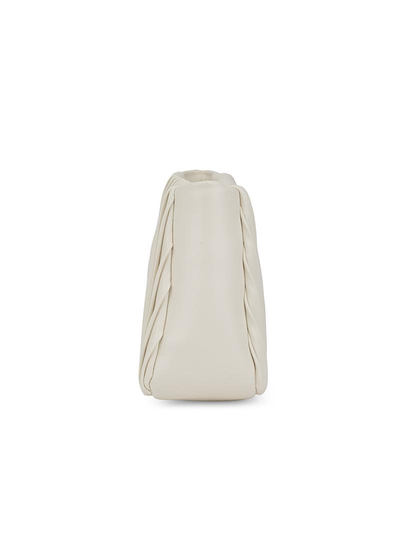 beige textured leatherette sling bag - 21562368 - Standard Image - 4