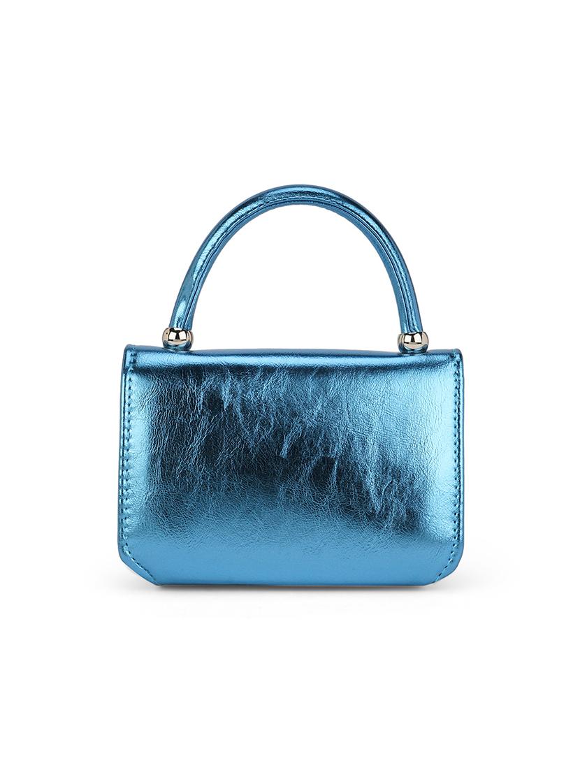 blue leatherette sling bag - 21562372 -  Standard Image - 1