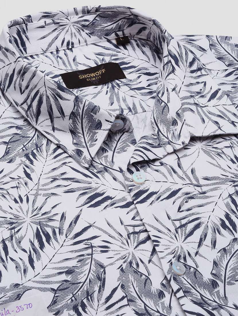 men printed long sleeve casual shirt - 21562507 -  Standard Image - 6