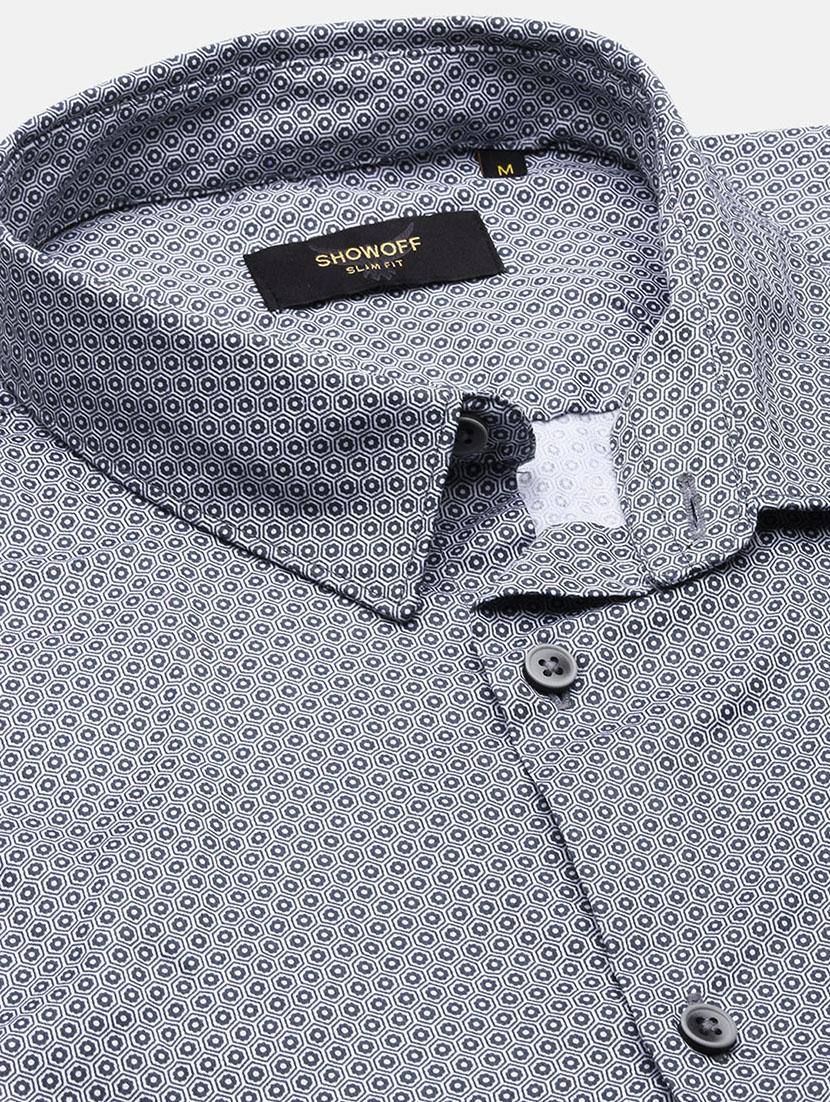 men printed long sleeve casual shirt - 21562513 - Standard Image - 6