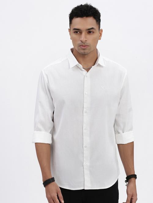 men solid long sleeve casual shirt - 21562519 - Standard Image - 0
