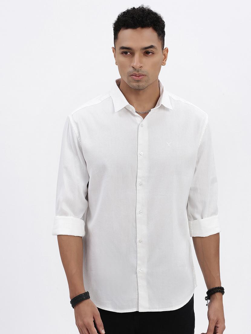 men solid long sleeve casual shirt - 21562519 - Zoom Image - 0