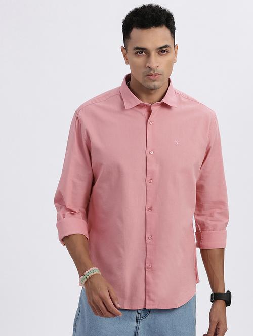 men solid long sleeve casual shirt - 21562520 -  Standard Image - 0