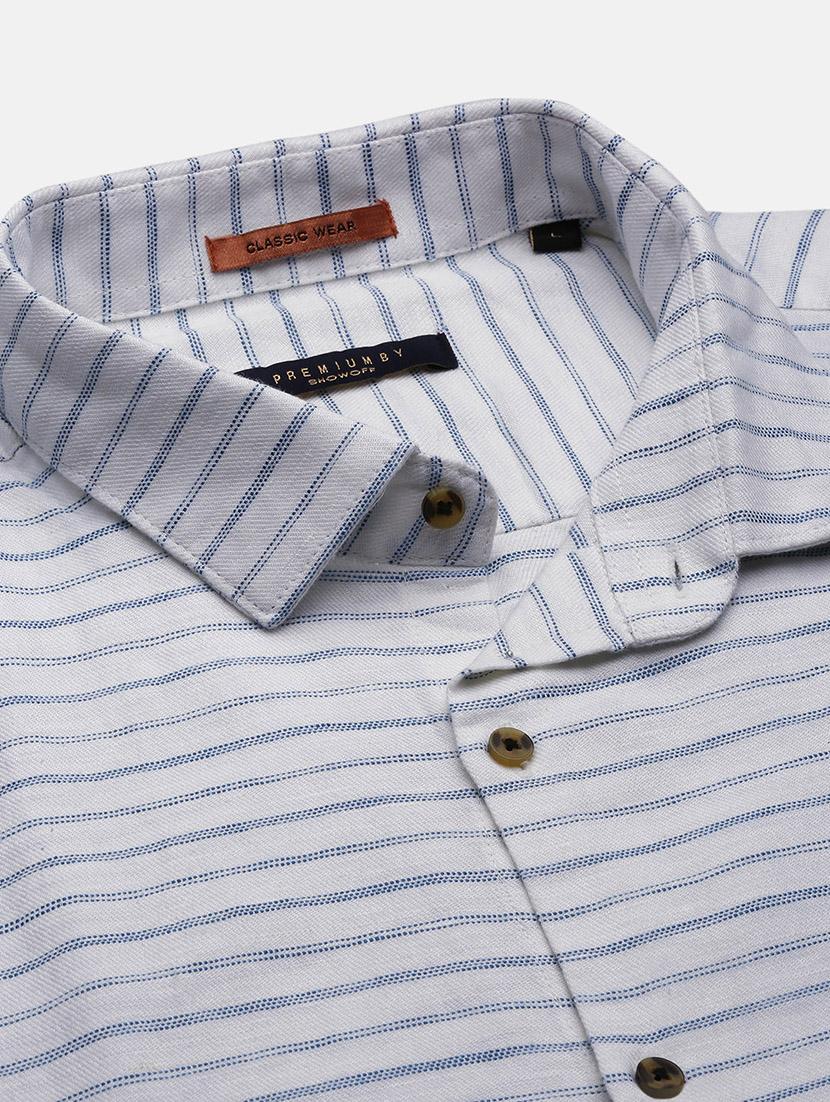 men striped long sleeve casual shirt - 21562529 - Standard Image - 6