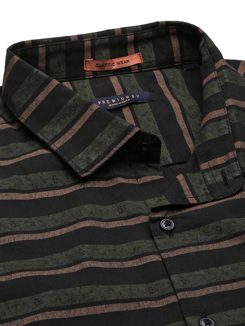 men striped long sleeve casual shirt - 21562530 -  Standard Image - 6