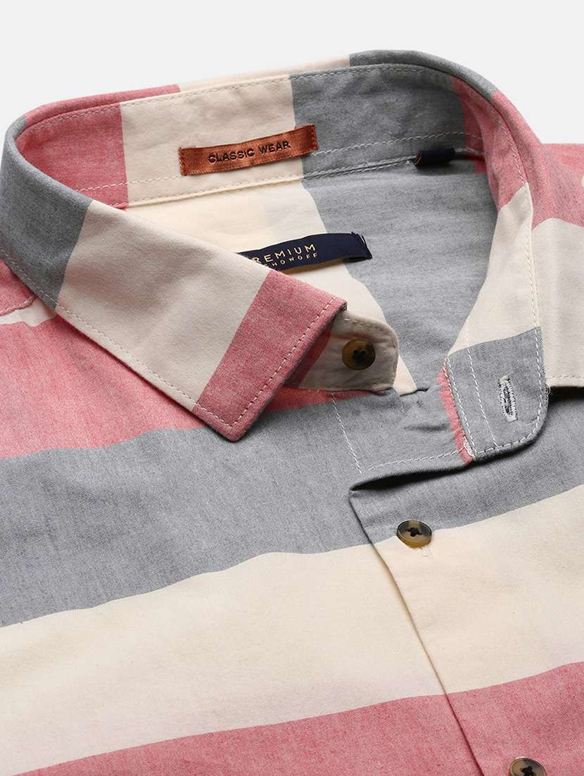 men striped long sleeve casual shirt - 21562531 -  Standard Image - 6
