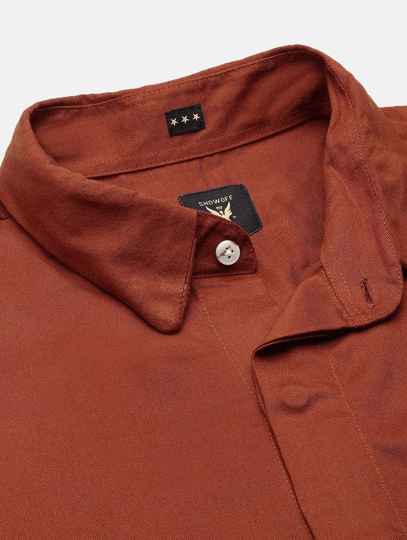 men solid long sleeve casual shirt - 21562536 - Standard Image - 6