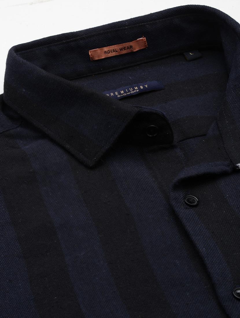 men striped long sleeve casual shirt - 21562537 - Standard Image - 6