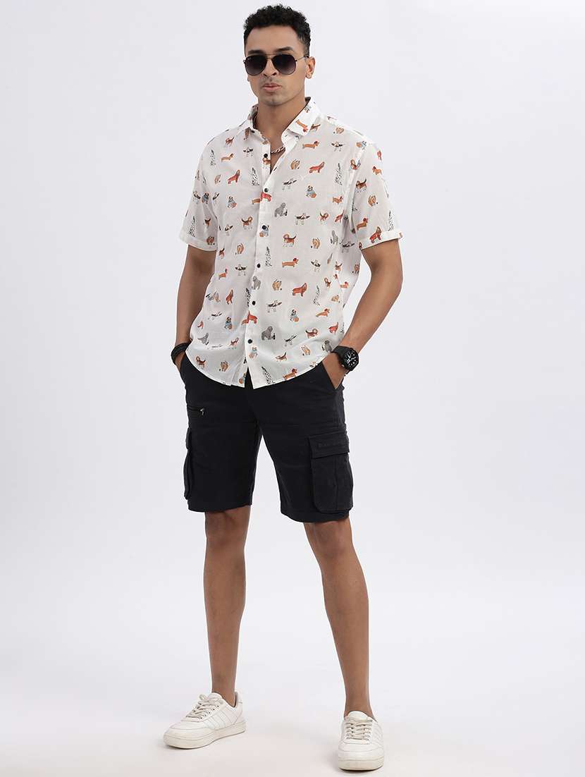 men quirky short sleeve casual shirt - 21562541 -  Standard Image - 4