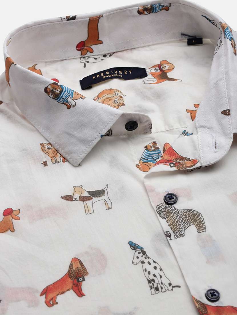 men quirky short sleeve casual shirt - 21562541 -  Standard Image - 6