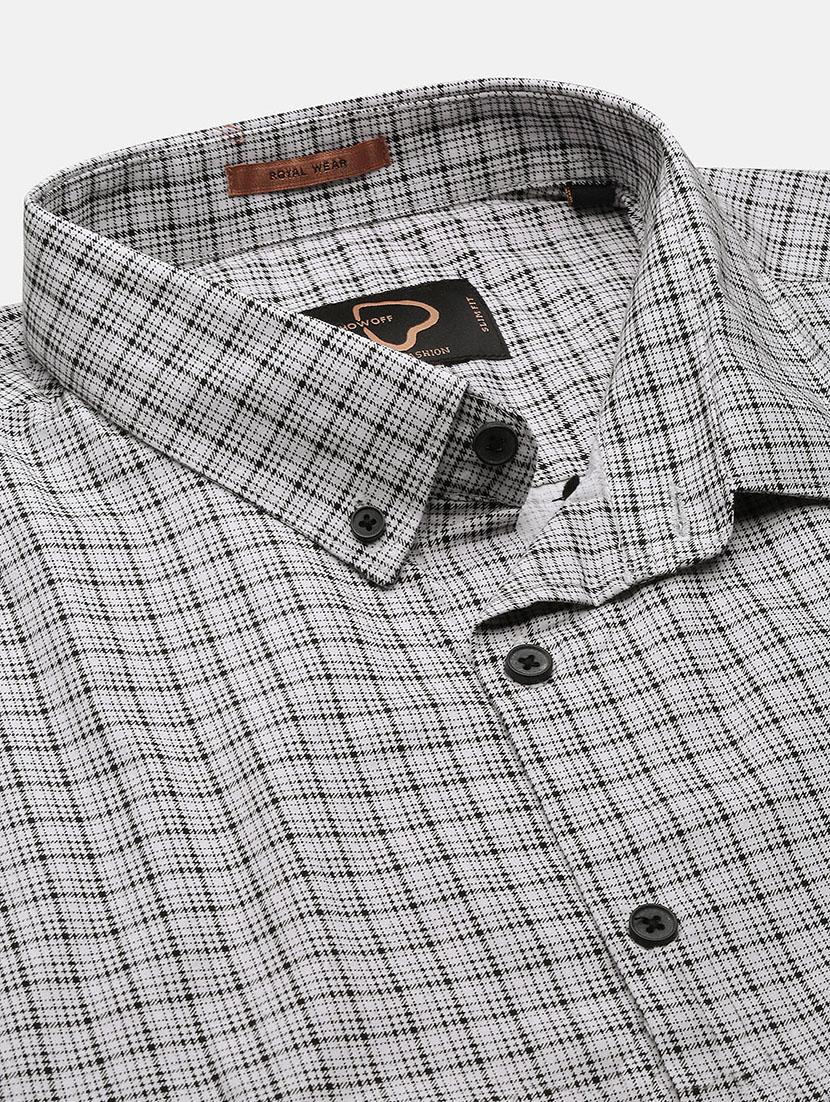 men checkered long sleeve casual shirt - 21562547 - Standard Image - 6