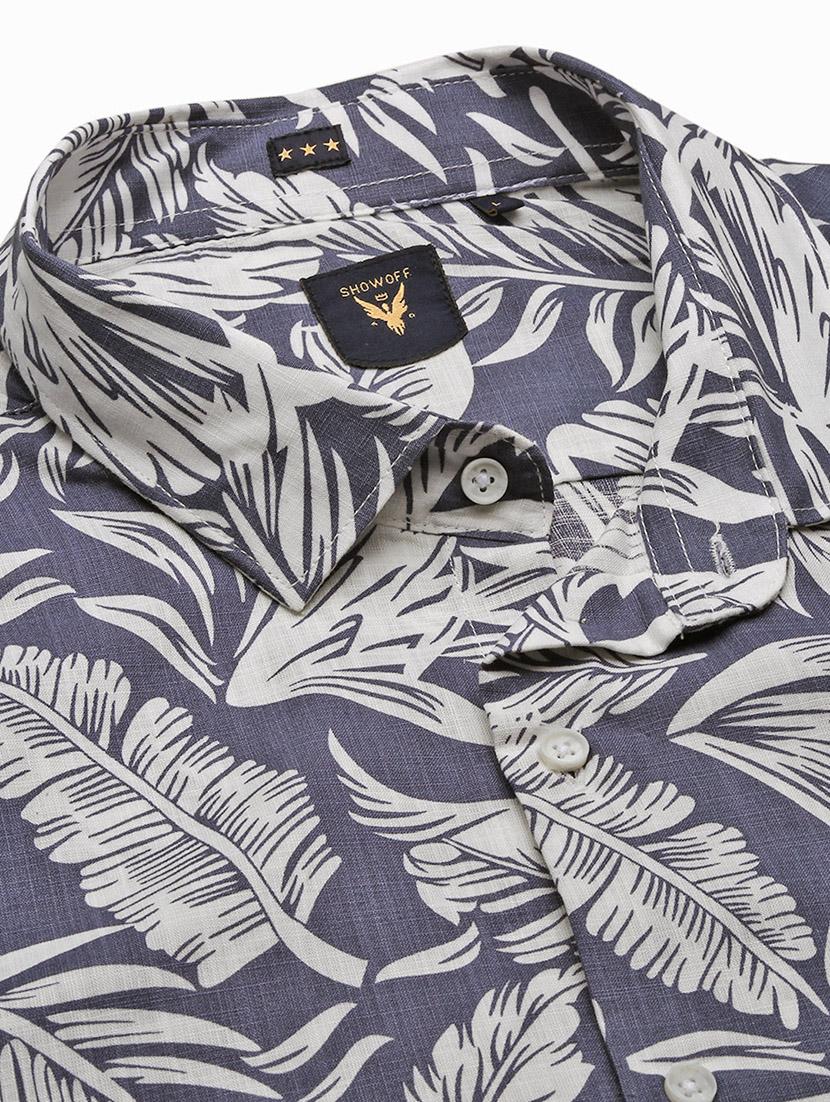 men printed long sleeve casual shirt - 21562549 - Standard Image - 6