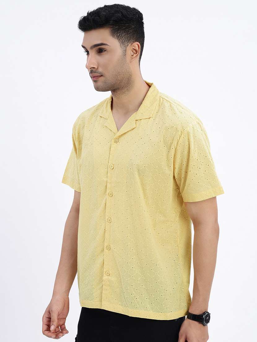 men solid with work short sleeve casual shirt - 21562551 -  Standard Image - 1