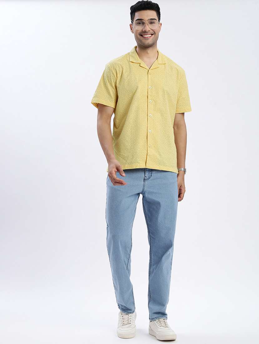 men solid with work short sleeve casual shirt - 21562552 -  Standard Image - 4