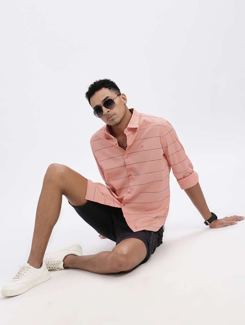 men striped long sleeve casual shirt - 21562553 -  Standard Image - 4