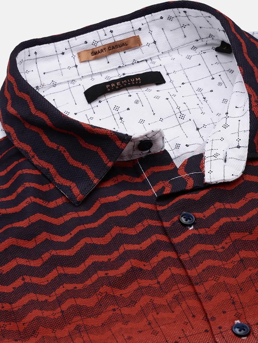 men printed long sleeve casual shirt - 21562561 - Standard Image - 6