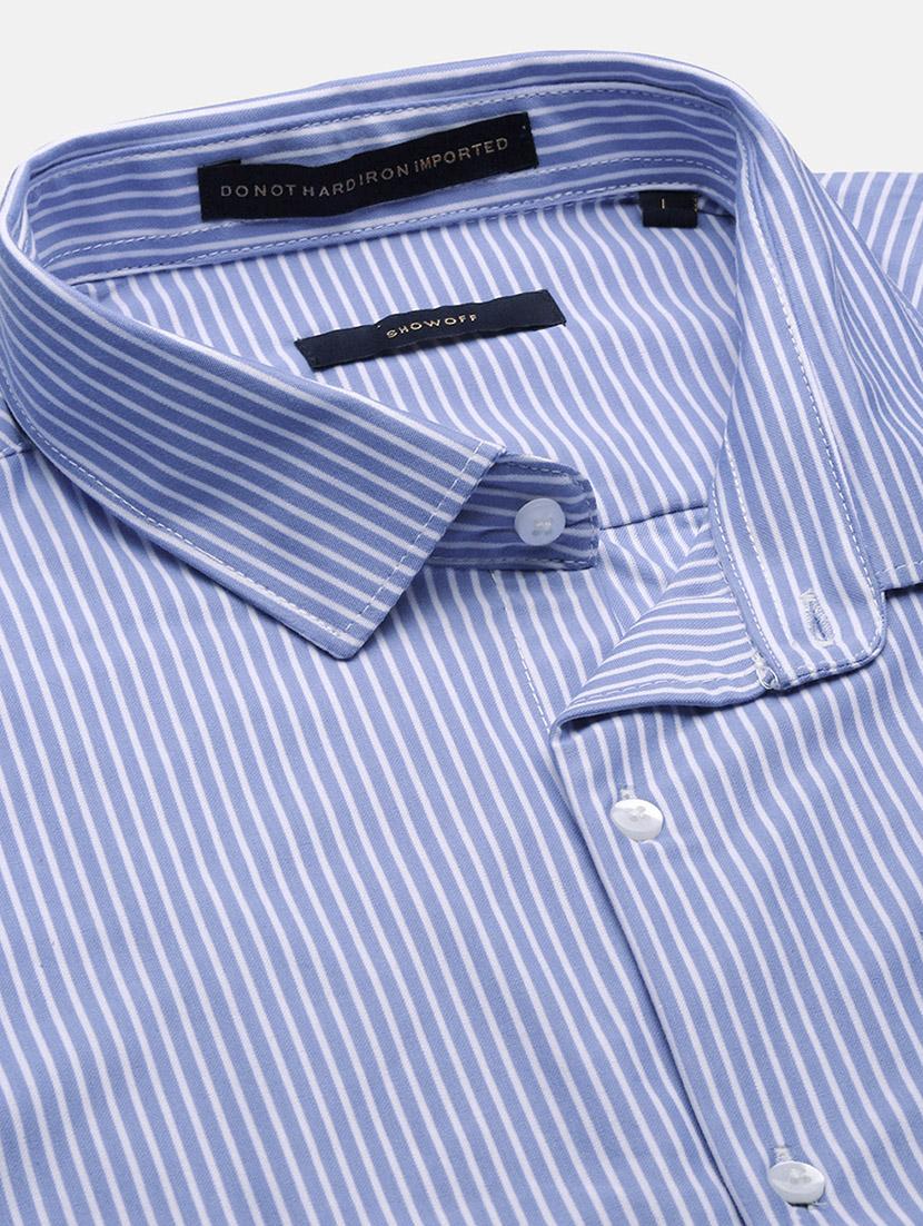 men striped long sleeve casual shirt - 21562564 - Standard Image - 6
