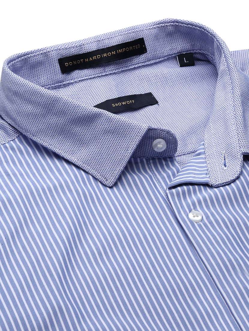 men striped long sleeve casual shirt - 21562568 - Standard Image - 6