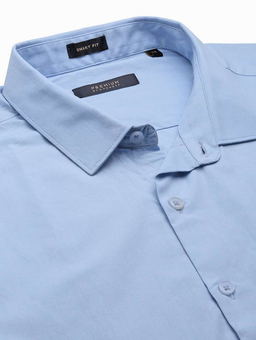 men solid long sleeve casual shirt - 21562569 -  Standard Image - 6