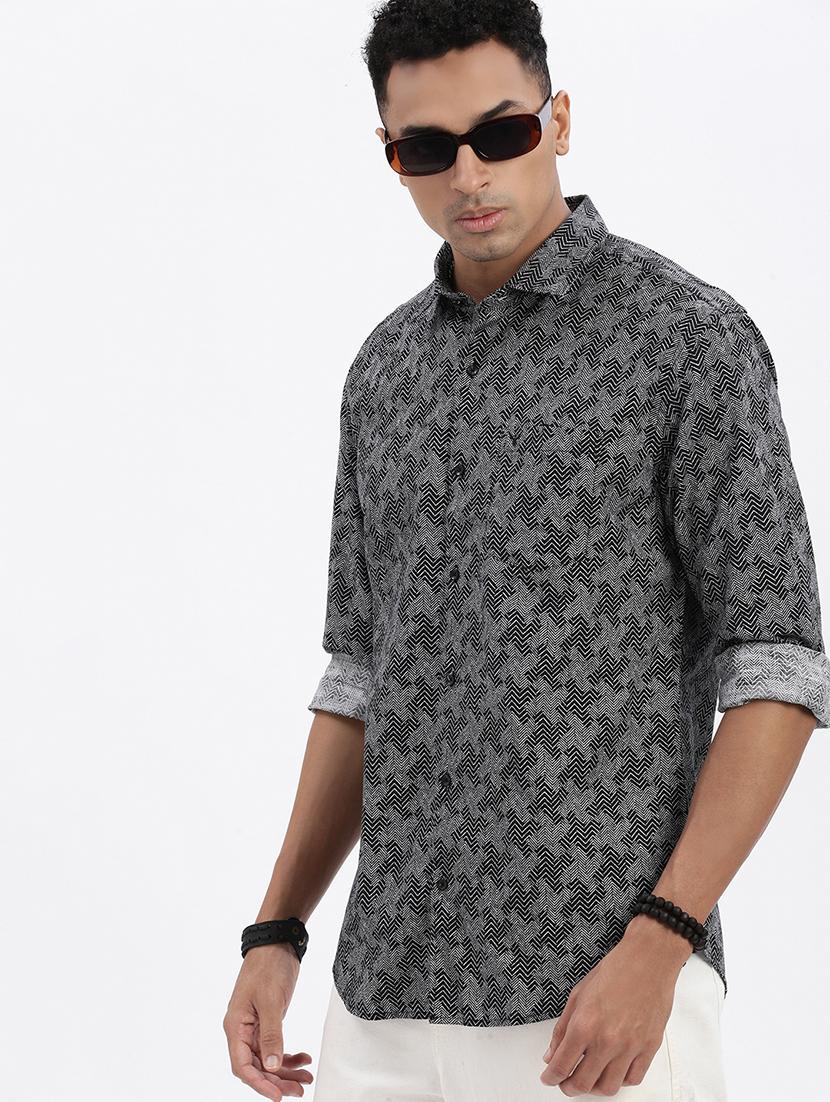men regular fit long sleeve casual shirt - 21562574 -  Standard Image - 1