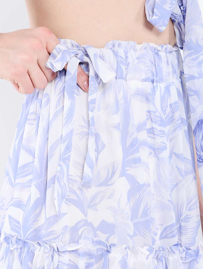 women printed top and skirt co-ord set - 21562596 -  Standard Image - 6