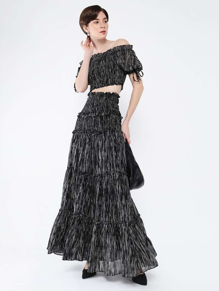 women printed top and skirt co-ord set - 21562599 -  Standard Image - 4