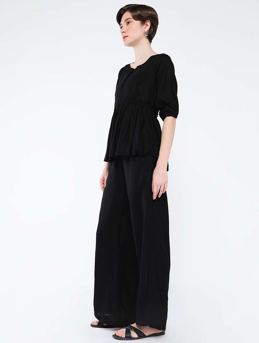 women embroidered top and trouser co-ord set - 21562600 -  Standard Image - 1