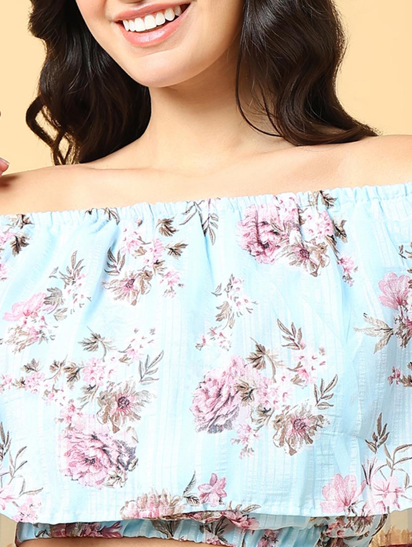 women printed top and skirt co-ord set - 21562611 - Standard Image - 6