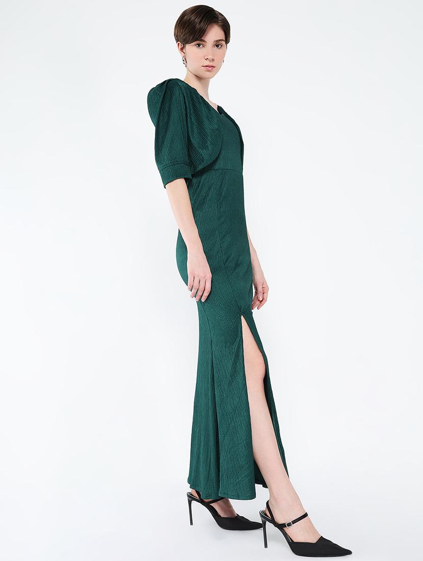 women solid sleeveless a-line dress with shrug - 21562695 - Standard Image - 6