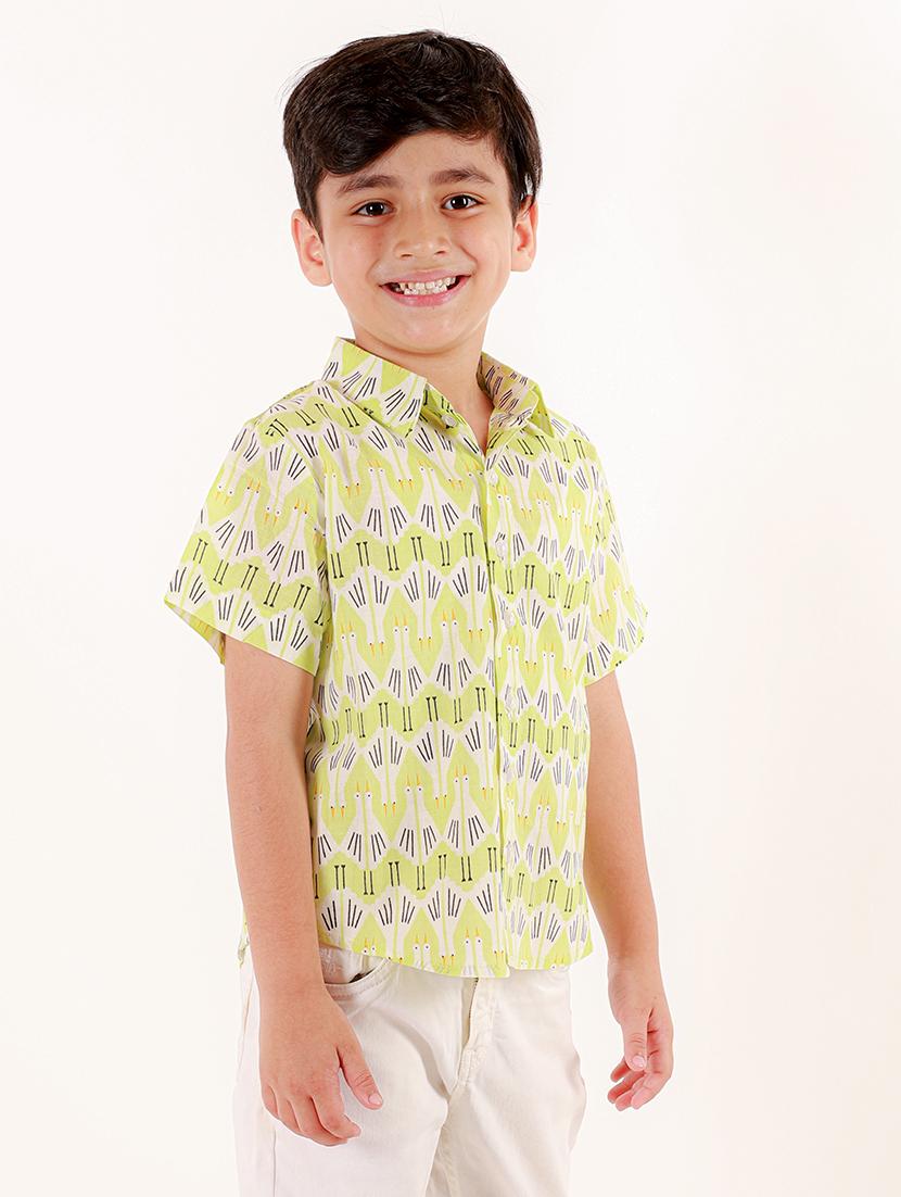 boys printed short sleeve shirt - 21562834 -  Zoom Image - 0