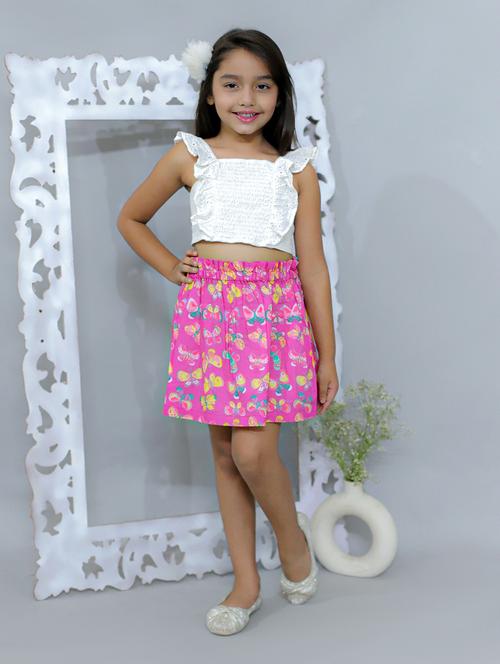 girls printed mini skirt - 21562838 - Standard Image - 0