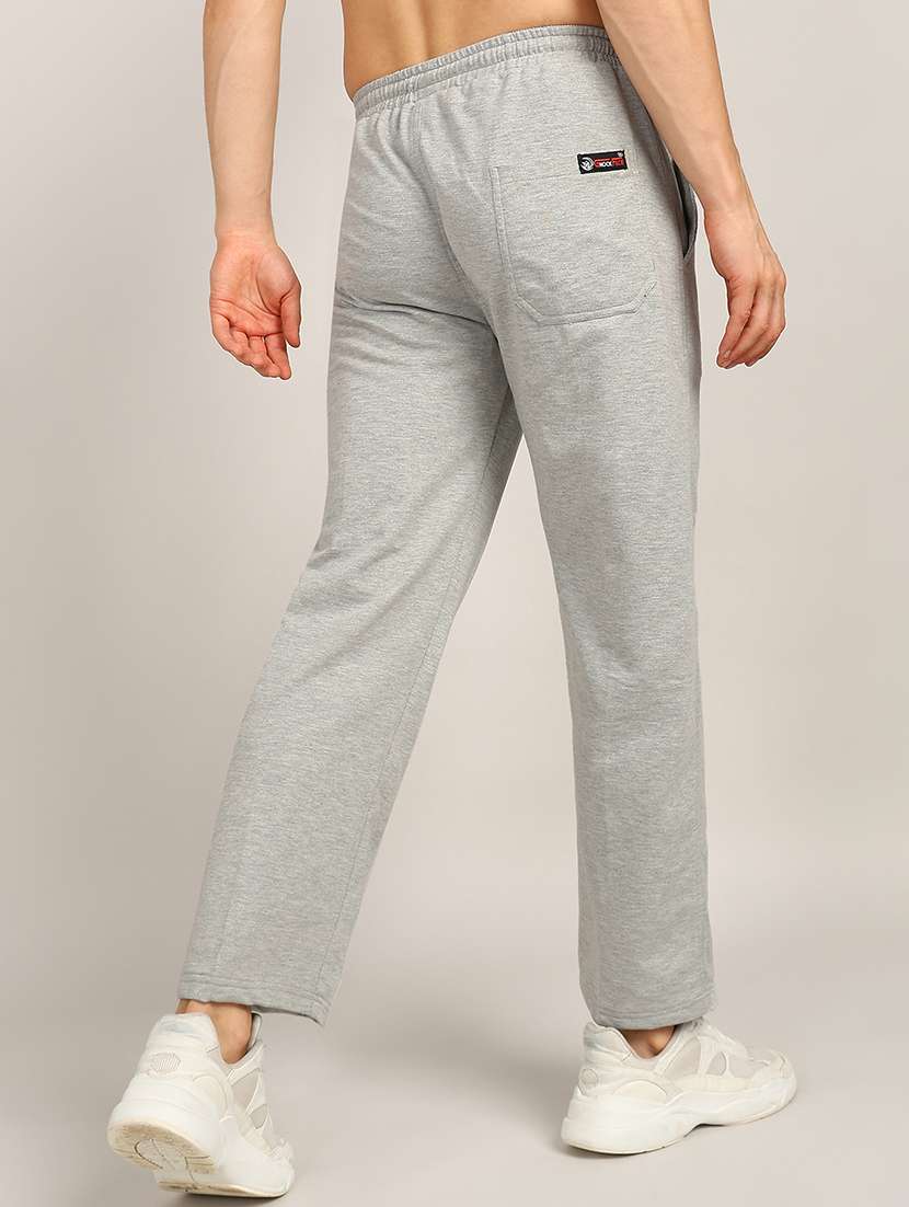 men solid loose fit full length track pant - 21562860 -  Standard Image - 1