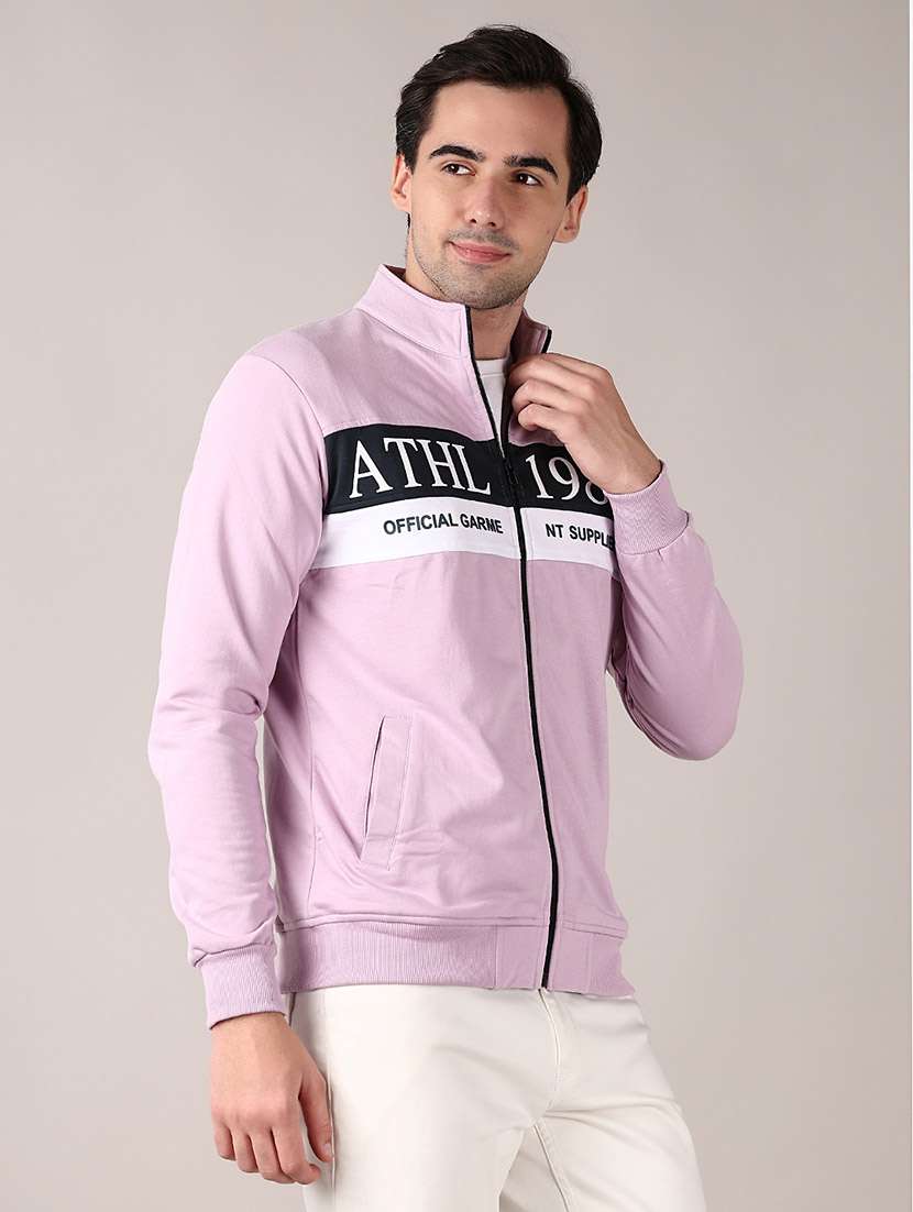 men long sleeve color block sweatshirt - 21562886 -  Standard Image - 1