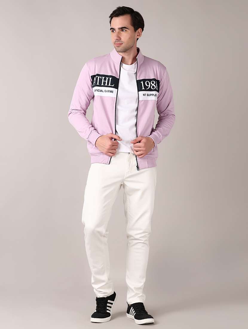 men long sleeve color block sweatshirt - 21562886 -  Standard Image - 4