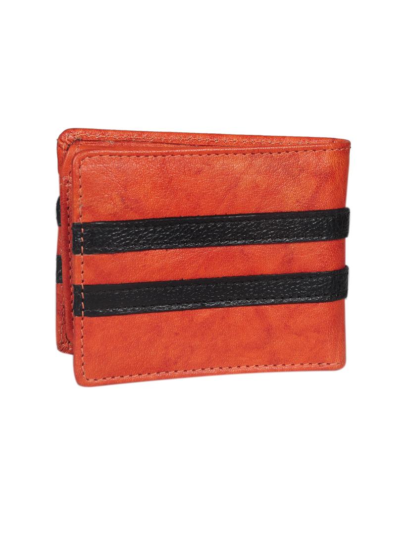 orange leather wallet - 21563278 -  Standard Image - 1