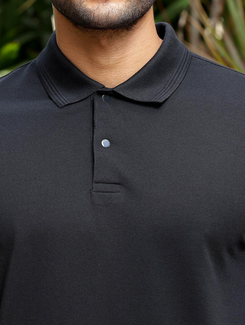 men solid short sleeves polo t-shirt - 21563329 - Standard Image - 4