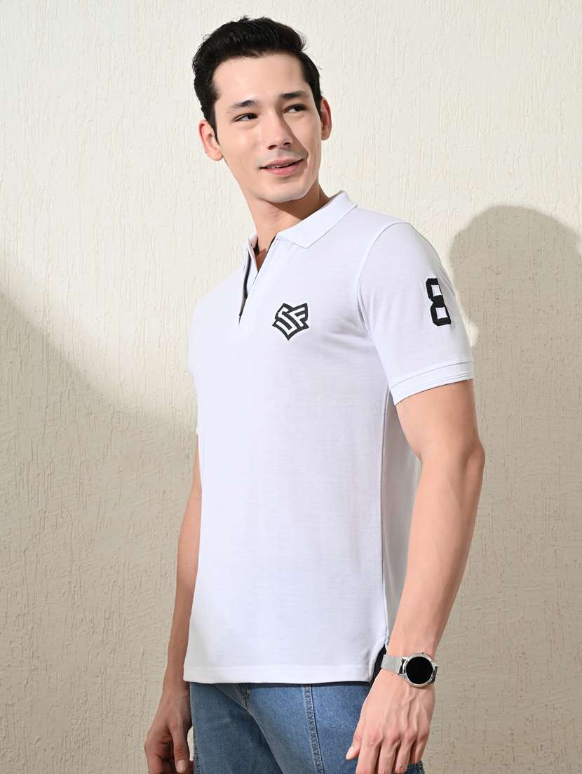 men short sleeves plain polo t-shirt - 21563493 -  Standard Image - 1