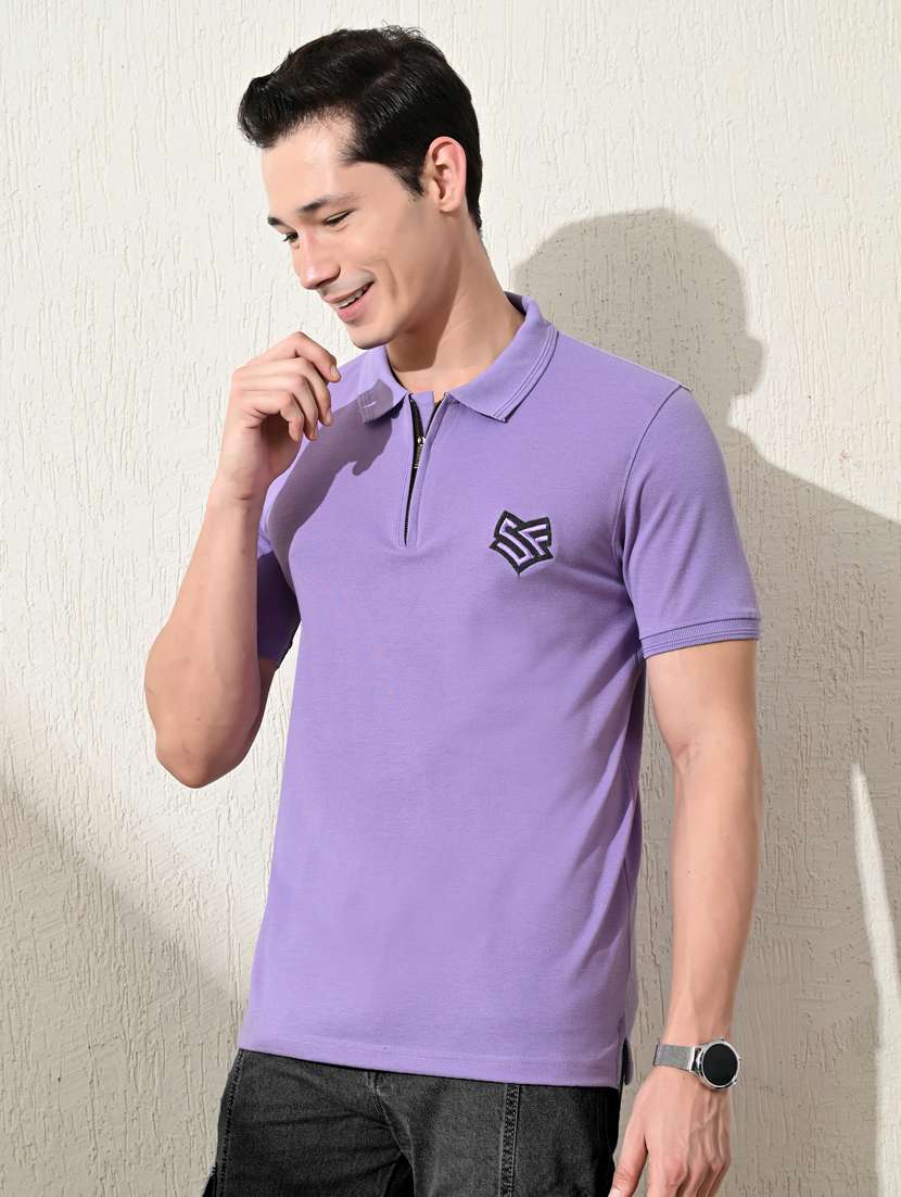men short sleeves plain polo t-shirt - 21563495 -  Standard Image - 1