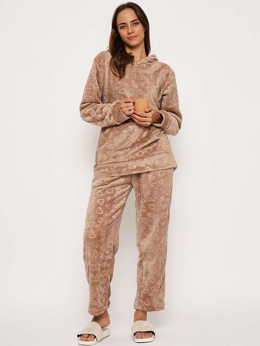 women long sleeve self-designed nightwear set - 21564078 -  Standard Image - 1