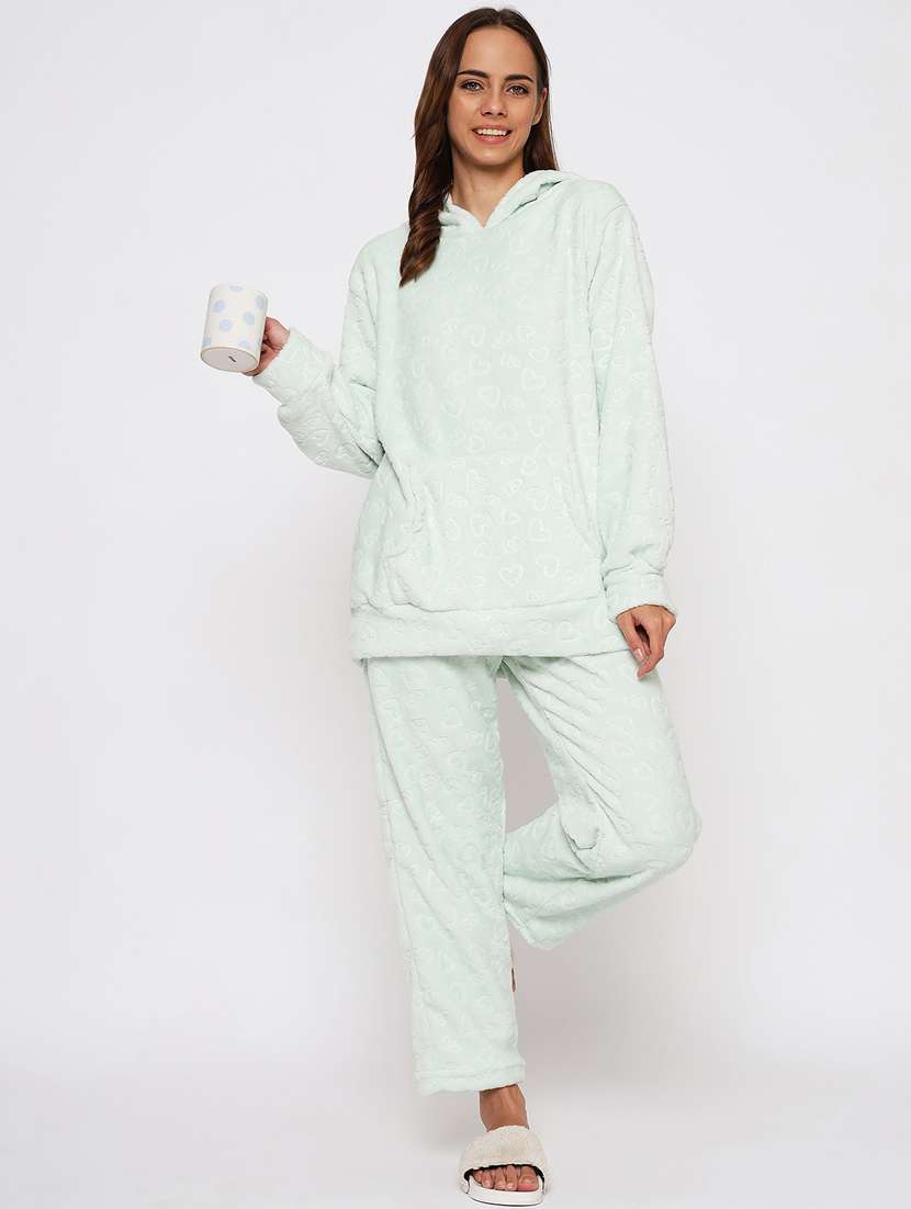 women long sleeve self-designed nightwear set - 21564080 -  Standard Image - 1